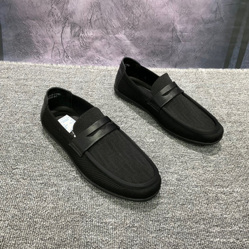 Мъжки лоуфъри с мрежеста горна част, Slip-On закопчаване, кръгла носна част, нисък профил, гумирана подметка