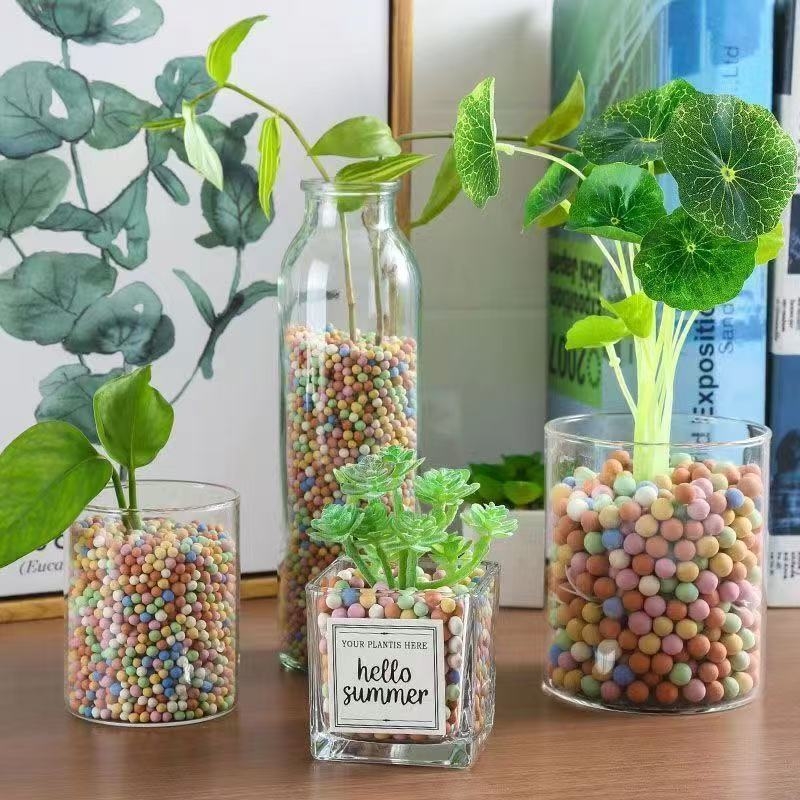 Guoxiang керамзит за декорация на растения в хидропонна система (Тип: Ceramsite; Материал: Ceramsite; Използване: декоративно оформление без почва)