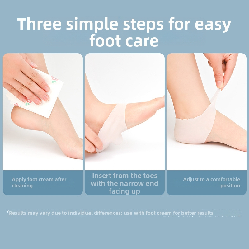 Silikoninės kulno apsaugos rankovės – drėkinančios pėdų priežiūros kojinės moterims (Prekės ženklas: Pengyi; Modelis: CBHJT; Medžiaga: Kitas; Sezonos: Visus metus; Stilius: Įprastas / Kasdieninis)