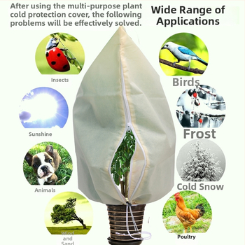 Ochranný kryt proti mrazu pre rastliny — polypropylén, pre záhradné rastliny a kvetináče, možnosť prispôsobenia