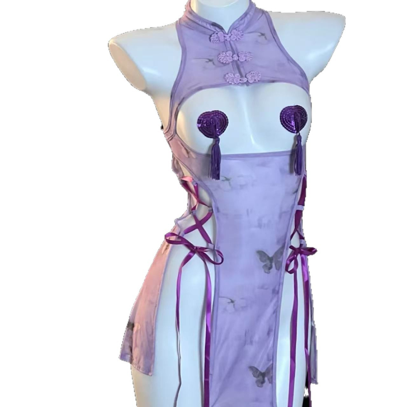 Rochie Cheongsam Ball Queen - poliester 80–90%, croială strânsă, stil uniform, femei, lansare iarna 2025