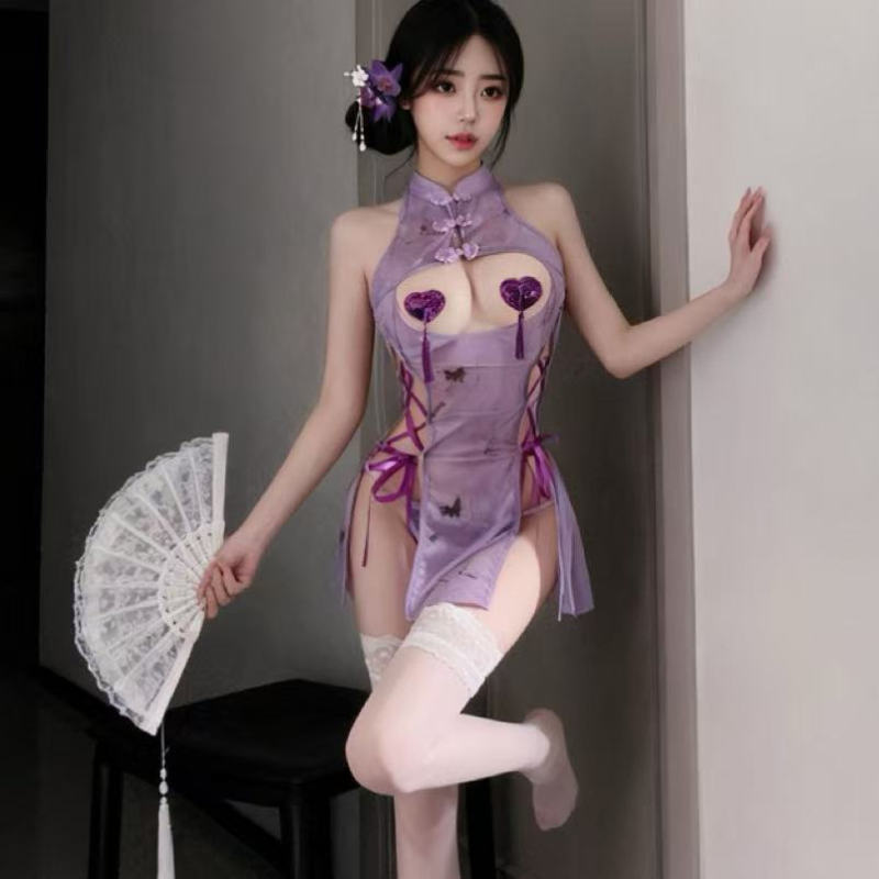 Rochie Cheongsam Ball Queen - poliester 80–90%, croială strânsă, stil uniform, femei, lansare iarna 2025