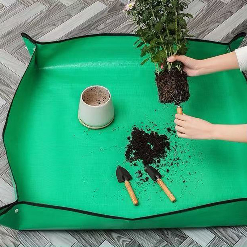 Covoraș de plantare pentru grădină, impermeabil, din plastic, gros, pentru răsturnarea ghivecelor, amestecarea solului și aranjarea grădinii