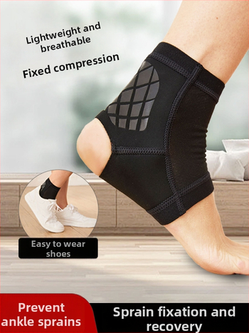 Protecție gleznă pentru sport - ultra-subțire, respirabilă, compresie fixă, prevenire entorse, potrivită pentru baschet și alergare/antrenament