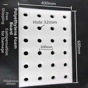 Hydroponická plávajúca doska na pestovanie zeleniny vo vode, s dierami, PE materiál