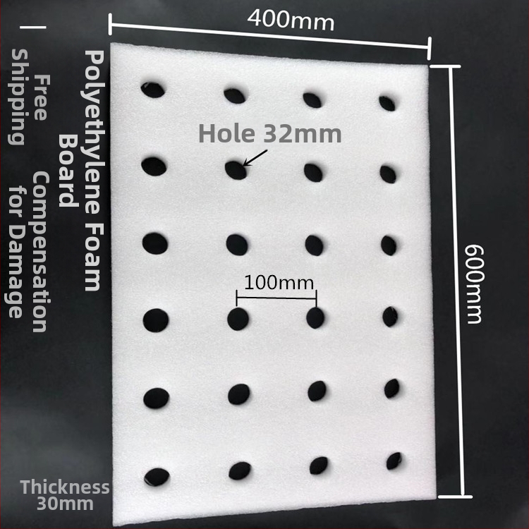 Hydroponická plávajúca doska na pestovanie zeleniny vo vode, s dierami, PE materiál