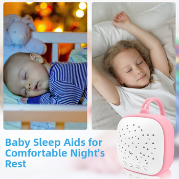 Prenosné zariadenie na spanie pre bábätká s bielym šumom a hudbou — bez displeja, verzia s nabíjaním, bez vstavaných batérií