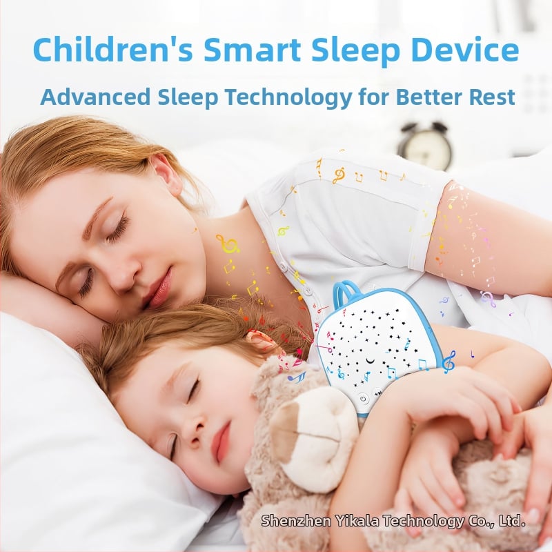 Prenosné zariadenie na spanie pre bábätká s bielym šumom a hudbou — bez displeja, verzia s nabíjaním, bez vstavaných batérií