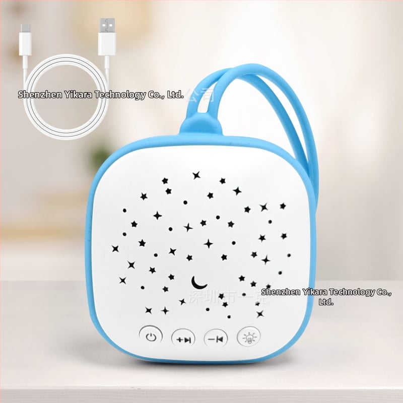 Prenosné zariadenie na spanie pre bábätká s bielym šumom a hudbou — bez displeja, verzia s nabíjaním, bez vstavaných batérií