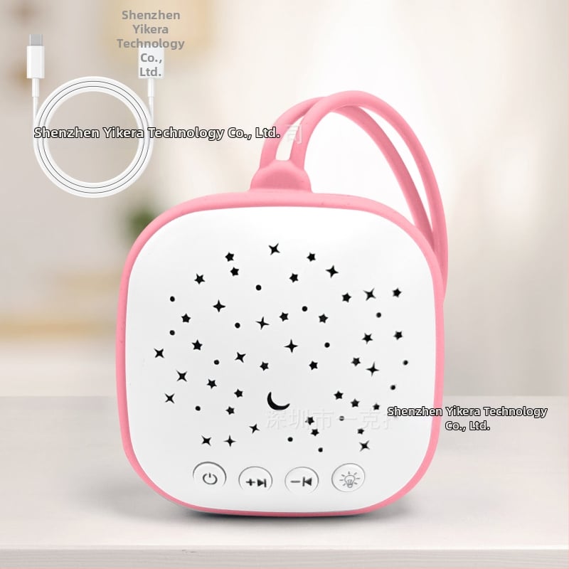 Prenosné zariadenie na spanie pre bábätká s bielym šumom a hudbou — bez displeja, verzia s nabíjaním, bez vstavaných batérií