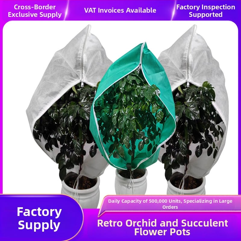 Sac de plantare din plastic – protecție împotriva înghețului pentru pomi fructiferi