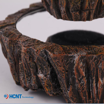 Závesná váza zo živice s magnetickým podvesením – vnútorná dekorácia, vzhľad keramickej imitácie, moderný minimalistický štýl