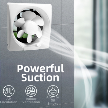 Okno s lamelovým výfukovým ventilátorom – 230x230 mm, 220V, 50Hz, Zavesená montáž