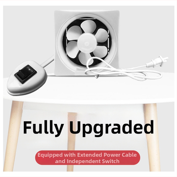 Okno s lamelovým výfukovým ventilátorom – 230x230 mm, 220V, 50Hz, Zavesená montáž