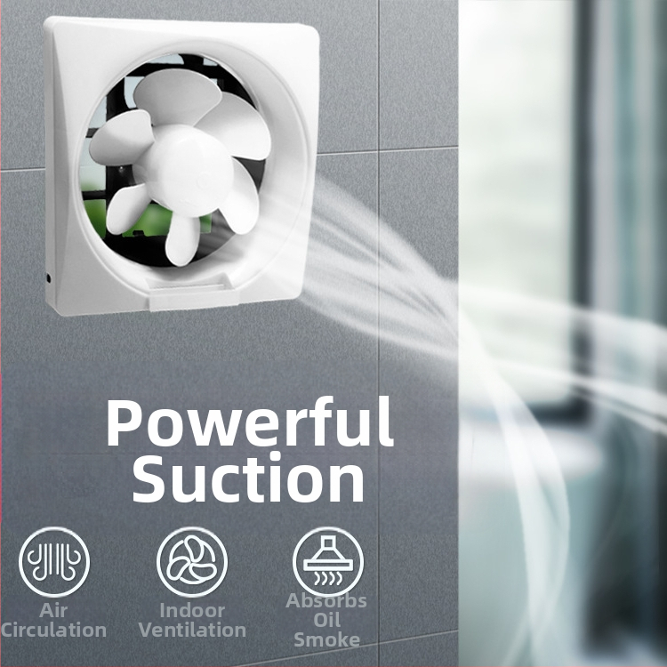 Langų tipo žaliuzių išmetimo ventiliatorius – 230x230 mm, 220V, 50Hz, Pakabinamas montavimas