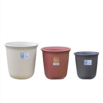 Eldis ZEN кръгла саксия за цветя от смола, проста подова саксия за домашно градинарство