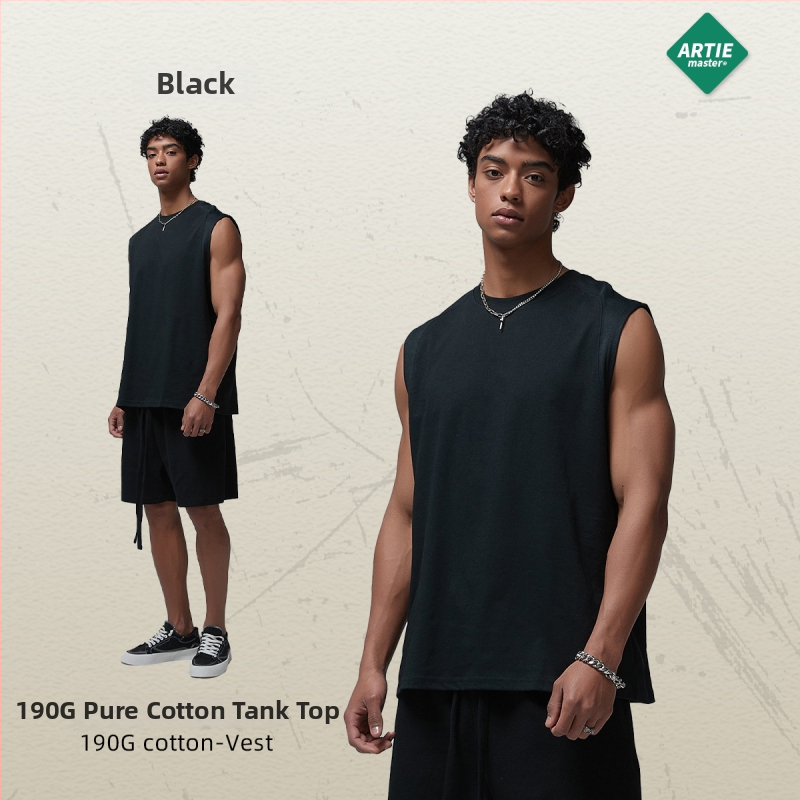 Artiemaster pánska športová vesta — voľný strih, zmes bavlny (56% bavlna), Cotton Blend látka, štýl farebný blok, jar 2025