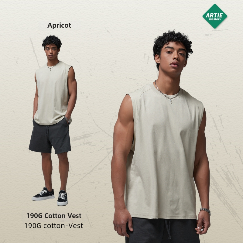 Artiemaster pánska športová vesta — voľný strih, zmes bavlny (56% bavlna), Cotton Blend látka, štýl farebný blok, jar 2025