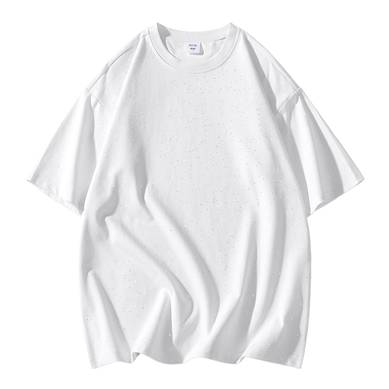 Majica kratkih rukava s all-over printom zvjezdano neba po cijeloj površini, udoban slobodan kroj, okrugli izrez, kratke rukave, poliester