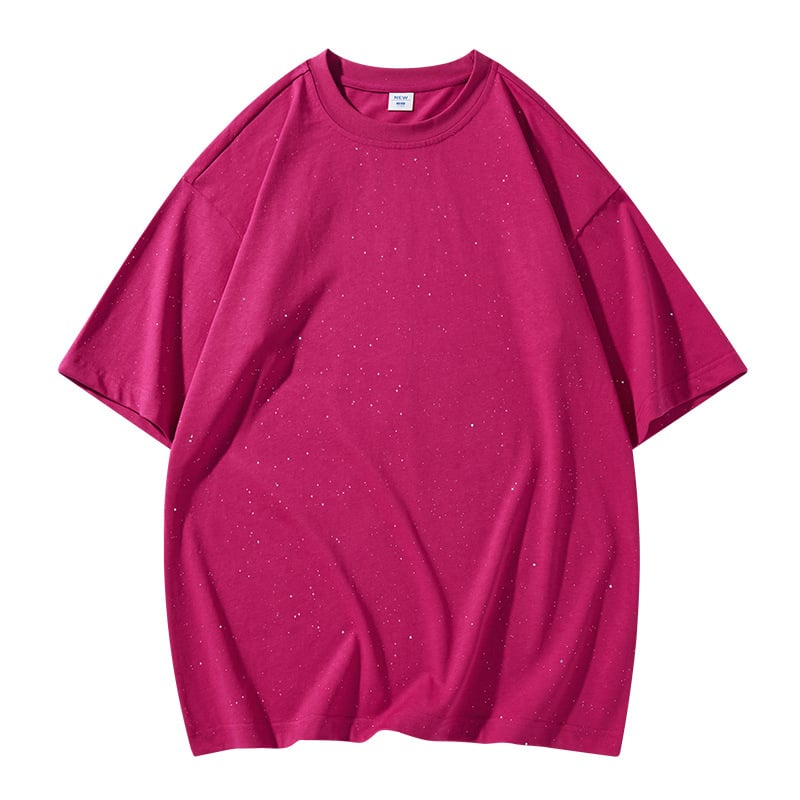 Majica kratkih rukava s all-over printom zvjezdano neba po cijeloj površini, udoban slobodan kroj, okrugli izrez, kratke rukave, poliester