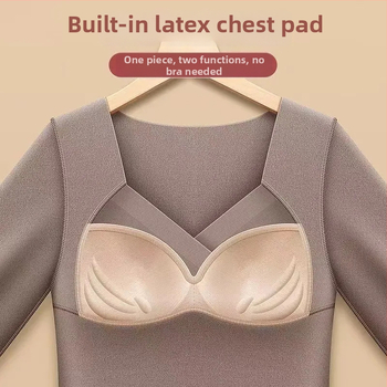 Jednodielne termo spodné oblečenie s vstavanou výplňou na hrudník, vnútorné fleece, dlhé rukávy, vykurovacia funkcia