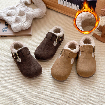 Dječje Birkenstock tenisice s fleecem za jesen-zimu, topla dječja obuća, unisex