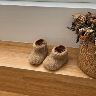 Dječje zimske čizme za snijeg unisex — debeli mekani đon gumena podloga, slip-on, obuće za učenje hodanja