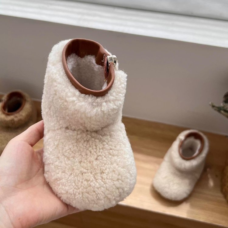 Dječje zimske čizme za snijeg unisex — debeli mekani đon gumena podloga, slip-on, obuće za učenje hodanja