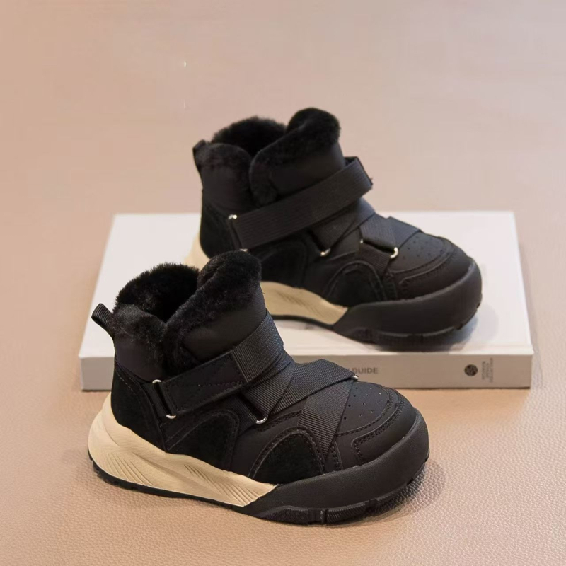 Dječje čizme za snijeg, model 2025, debelo podstavljene čizme sa Velcro zatvaranjem, tople zimske cipele.