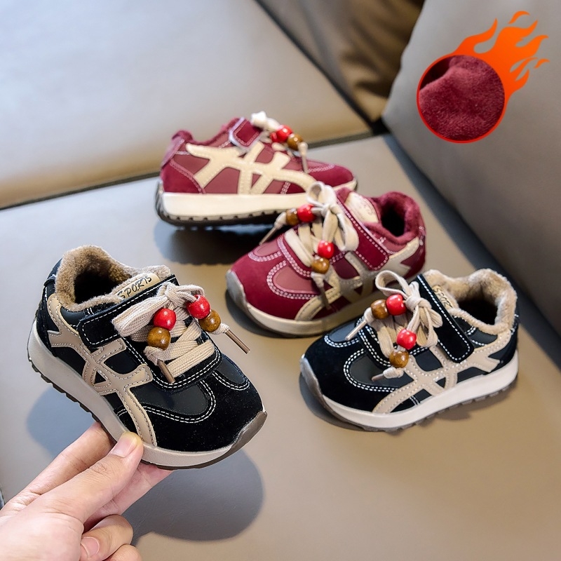 Zimske tenisice 2025 za bebe i djecu, unisex, tople s mekanom sole i Velcro zatvaranjem, za uzrast 1–6 godina