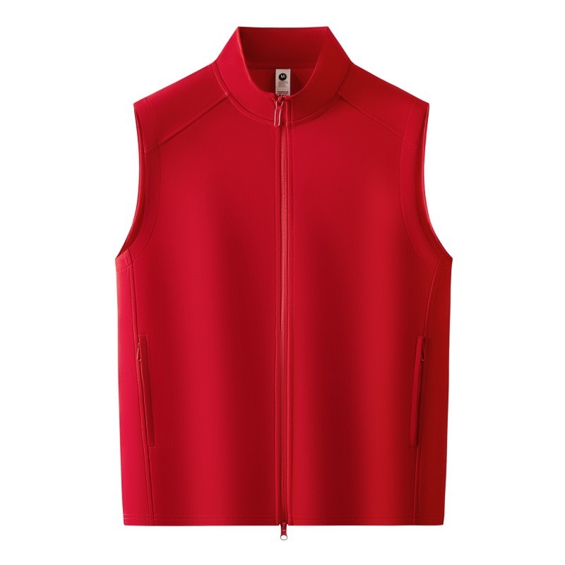 Pánska tenká vesta so stojacim golierom a zipsom – vetruodolná, vodoodolná, bez rukávov