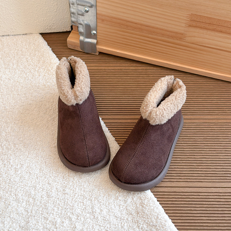 Unisex detské zimné topánky do snehu, PU horný materiál, TPR podrážka, zapínanie na suchý zips, pre 4–12 rokov