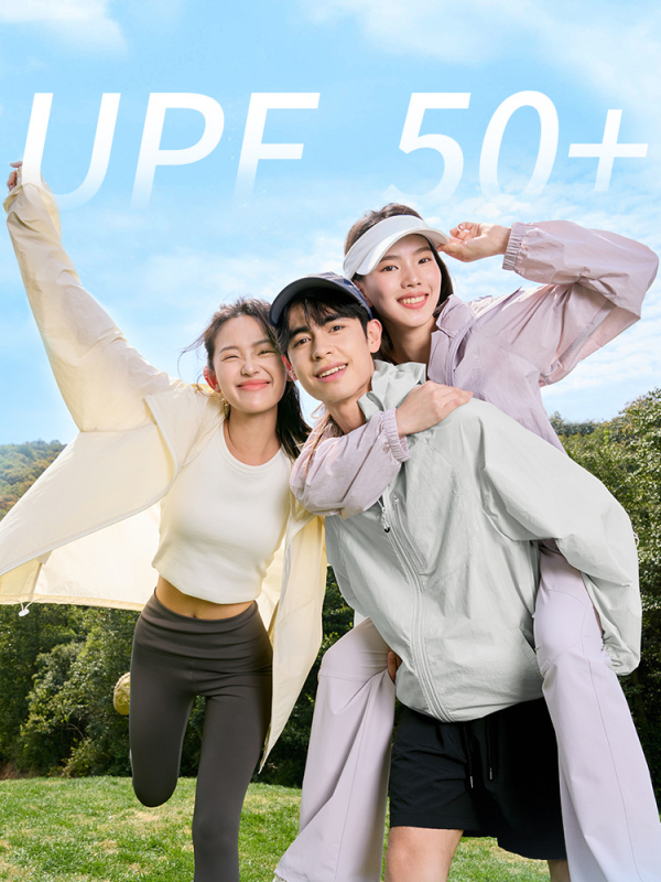 Lauko vėjo striukė su gaubtu, UPF50+ UV apsauga, greitas džiūvimas, kvėpuojanti, nailonas