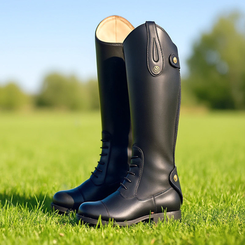 Női mongol stílusú lovascsizma, hosszú szár, kerek orr, Ultra-Fiber felsőrész, gumi talp, felhúzható zár