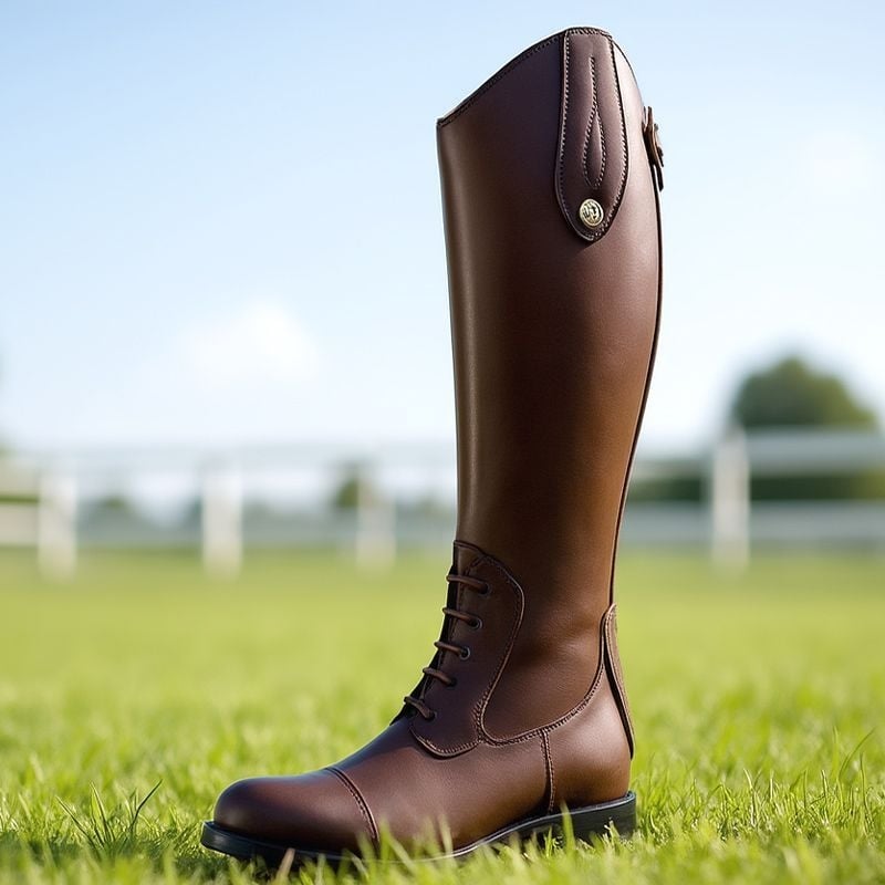 Női mongol stílusú lovascsizma, hosszú szár, kerek orr, Ultra-Fiber felsőrész, gumi talp, felhúzható zár