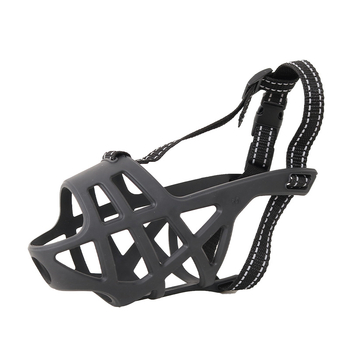 Muzzle za psa - mekan, prozračan, dvostruko učvršćenje, TPR materijal, Middall, paket 50 kom.