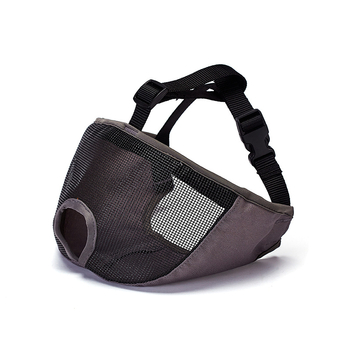 Muzzle pentru bulldog cu design de nas scurt, din Webbing Mesh Oxford Cloth și cataramă din plastic; ambalaj 77 bucăți; etichetă privată licențiată Middall.