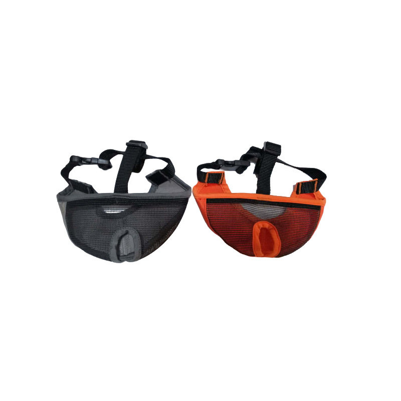 Muzzle pentru bulldog cu design de nas scurt, din Webbing Mesh Oxford Cloth și cataramă din plastic; ambalaj 77 bucăți; etichetă privată licențiată Middall.