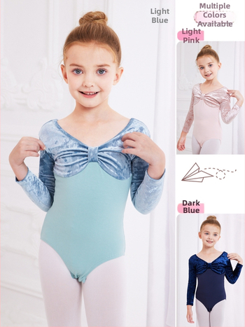 Detské baletné tréningové oblečenie, bavlna 93,2% materiál, jeseň 2023, pre dievčatá