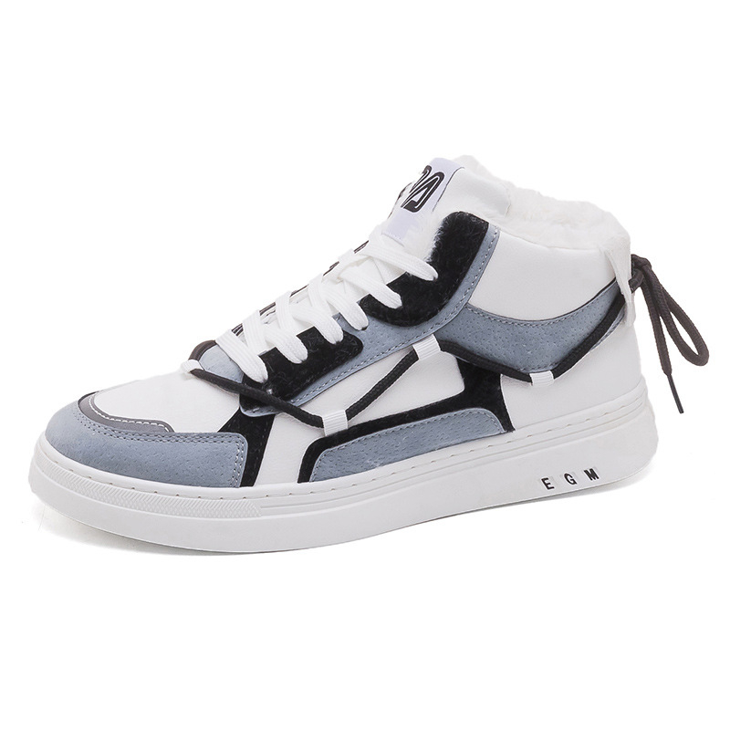 Martin topánky – vysoké zimné čižmy s teplou umelej kožušiny podšívkou, predné šnurovanie, PU vamp, gumová podrážka (Muži, PU vamp, Gumená podrážka)