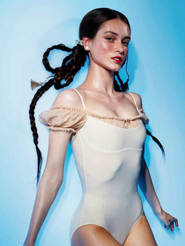 Bodysuit na tanečné cvičenie, formujúci strih, brokát/nylón látka s polyesterovou podšívkou, ženský tanečný odev pre etnický tanec