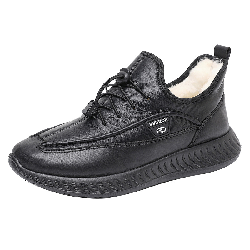 Férfi téli papucs fleece béléssel – könnyűek, slip-on elasztikus pánttal, felső rész mikrovláknemű bőr, PVC talp