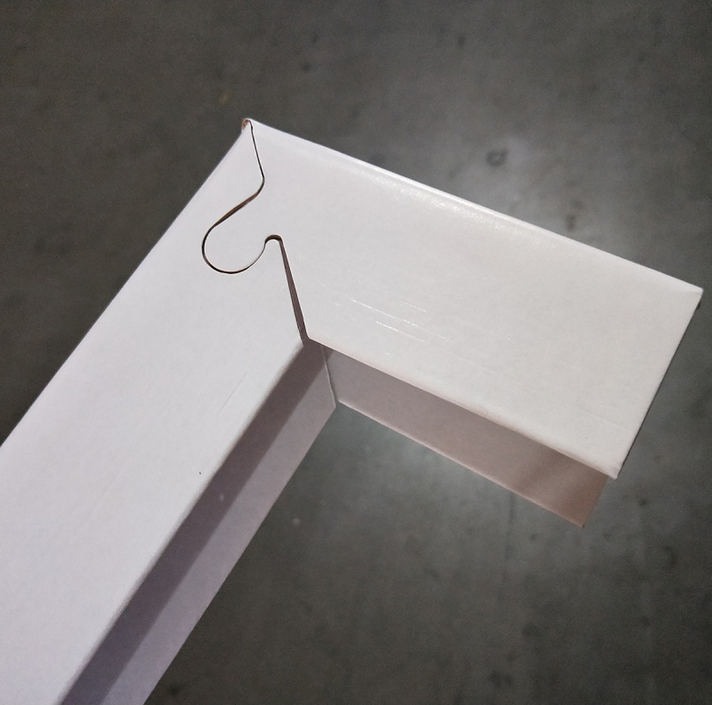 U-tvarovaný ochranný roh z kraftového papiera (Materiál: kraftový papier; Proces: Kompozit; Značka: ELTETE; Tvrdosť: Stredná)