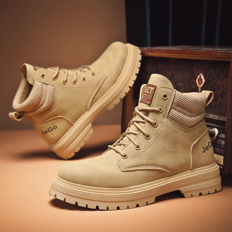 Martin topánky pre mužov, vrchnok z Pig Eight kože, PVC podrážka, nízky podpätok 1–3 cm, okrúhla špička