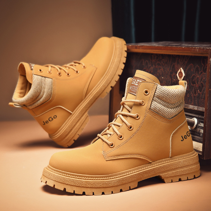 Martin topánky pre mužov, vrchnok z Pig Eight kože, PVC podrážka, nízky podpätok 1–3 cm, okrúhla špička