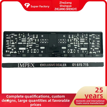 Plastový rám na registračnú značku auta, modely SY a SY01; diel sy101; značka Shengye
