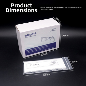 Zobu aizsargājošā soma eļļas miglai - sanitārā izolācija pieaugušajiem, neto saturs 25 g, zīmols Heli, iepakojumā 10 gab. kastē