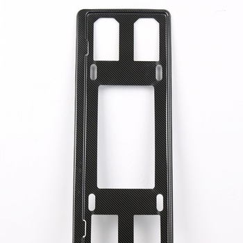 Okvir za registarsku pločicu automobila, nehrđajući čelik, snap-on montaža, model G-T-03, kompatibilan s plavim registarskim pločicama