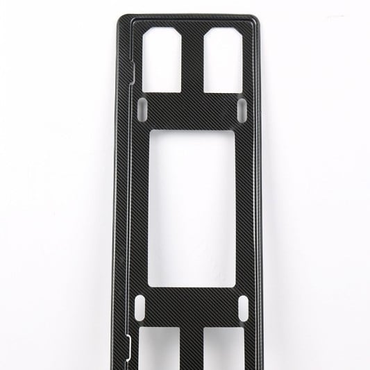 Okvir za registarsku pločicu automobila, nehrđajući čelik, snap-on montaža, model G-T-03, kompatibilan s plavim registarskim pločicama