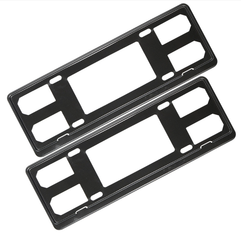 Okvir za registarsku pločicu automobila, nehrđajući čelik, snap-on montaža, model G-T-03, kompatibilan s plavim registarskim pločicama